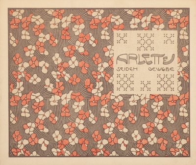 Arlette zijden stof door Koloman Moser