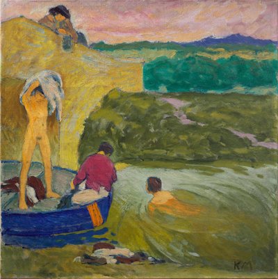 Badhuisgangers, ca. 1911 door Koloman Moser