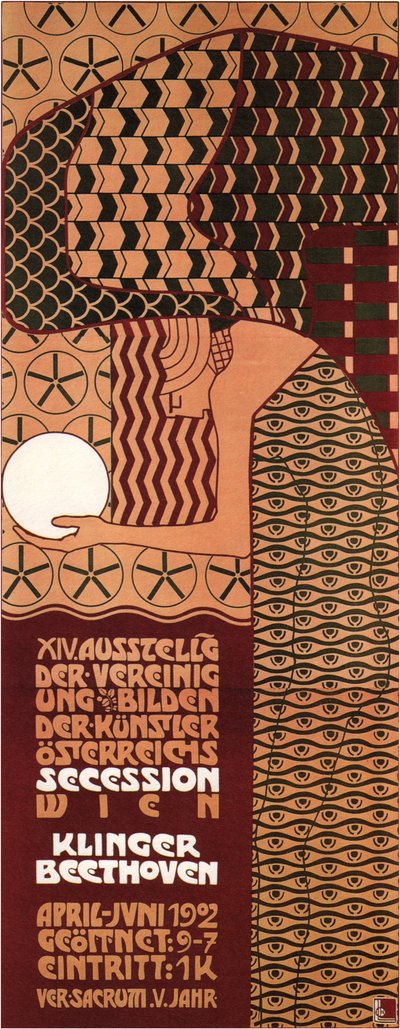 Poster voor de Wenen Secession tentoonstelling, 1902 door Koloman Moser