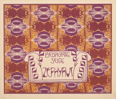 Gedrukte zijden zephyr, 1901 door Koloman Moser