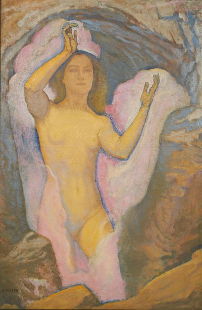 Venus in de grot III, 1916 door Koloman Moser
