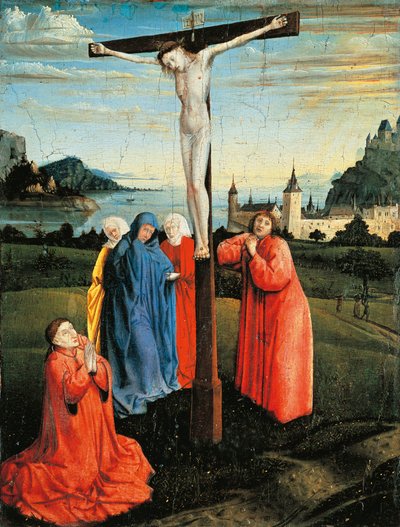 Christus aan het kruis, c.1430-33 door Konrad Witz