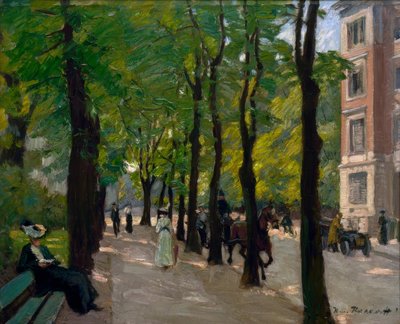 Koningin-Augusta-Straße aan het Calandrelli-plein in Berlijn door Konrad von Kardorff