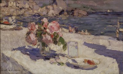 Aan de kust door Konstantin Alekseevich Korovin