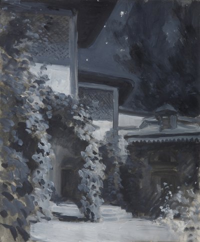 Bakhchisaray Paleis. Illustratie bij het gedicht De Fontein van Bahçesaray door A. Poesjkin door Konstantin Alekseevich Korovin