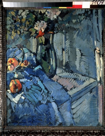 Bloemen en fruit door Konstantin Alekseevich Korovin