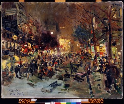 Grote Boulevard in Parijs door Konstantin Alekseevich Korovin