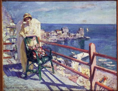 Gurzuf door Konstantin Alekseevich Korovin