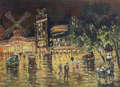 De Moulin Rouge door Konstantin Alekseevich Korovin