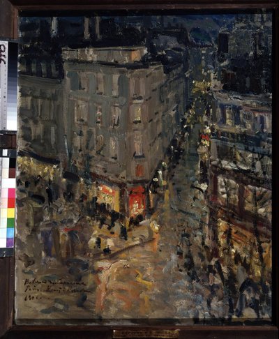 Parijs, Boulevard des Capucines door Konstantin Alekseevich Korovin