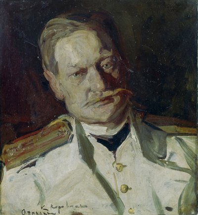 Portret van Vladimir Arkadievich Telyakovsky door Konstantin Alekseevich Korovin