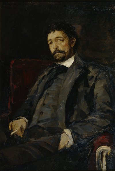 Portret van de operazanger Angelo Masini 1844-1926 door Konstantin Alekseevich Korovin