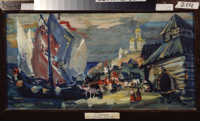 Decorontwerp voor de opera Sadko van N. Rimsky-Korsakov door Konstantin Alekseevich Korovin
