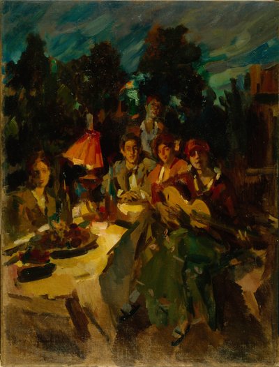 Zuidelijke nacht door Konstantin Alekseevich Korovin