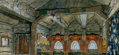Toneelontwerp voor de opera Prins Igor door A. Borodin, 1914 door Konstantin Alekseevich Korovin
