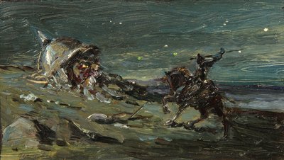 Toneelontwerp voor de opera Ruslan en Lyudmila door M. Glinka door Konstantin Alekseevich Korovin