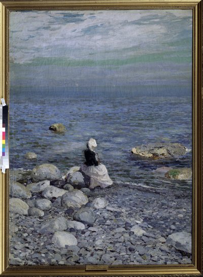 Aan de kust van de Zwarte Zee door Konstantin Alekseevich Korovin