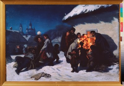Het kerstlied in Oekraïne door Konstantin Alexandrovich Trutovsky