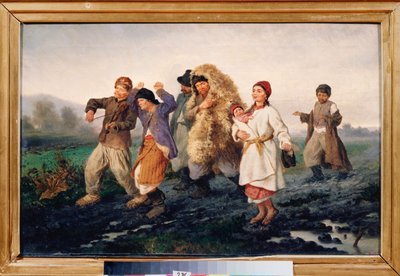 De terugkeer van de kermis door Konstantin Alexandrovich Trutovsky