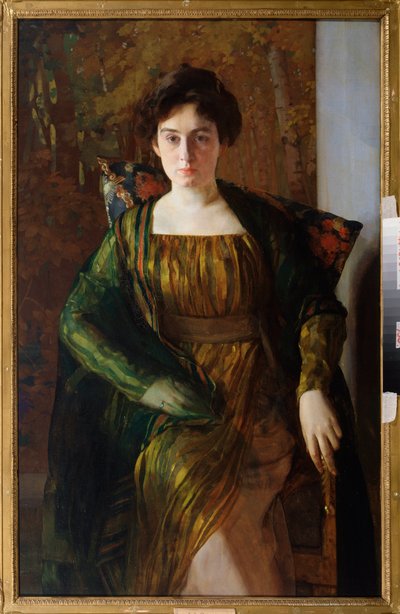 Portret van Henrietta Hirshmann door Konstantin Andreevic Somov