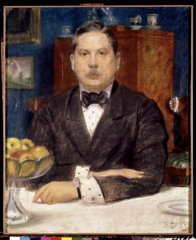 Portret van de kunstenaar Konstantin Somov door Konstantin Andreevic Somov
