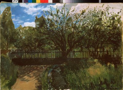 Een kleine tuin door Konstantin Andreevic Somov