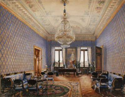 Interieurs van het Winterpaleis. De Salon van Grootprinses Maria Nikolayevna, 1837 door Konstantin Andreyevich Ukhtomsky