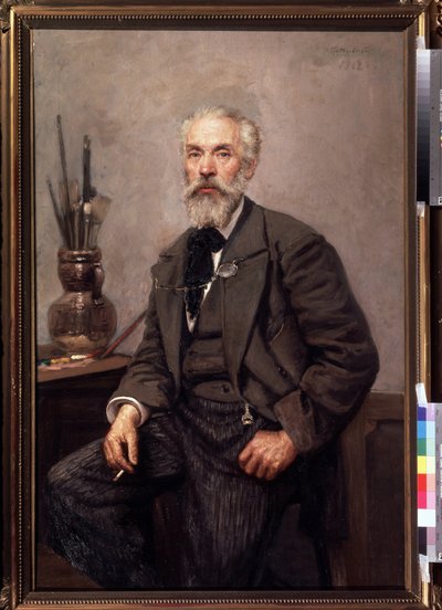 Portret van de kunstenaar Konstantin Savitsky door Konstantin Apollonovich Savitsky