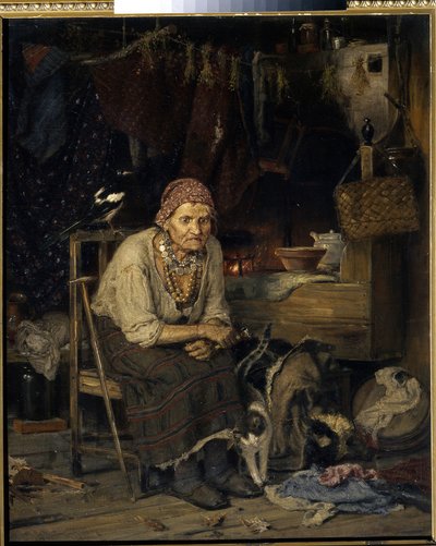 Een heks door Konstantin Apollonovich Savitsky