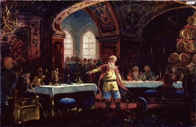 Graaf Michel Repnine (?) op het feest van Ivan de Verschrikkelijke door Konstantin Egorovich Makovsky