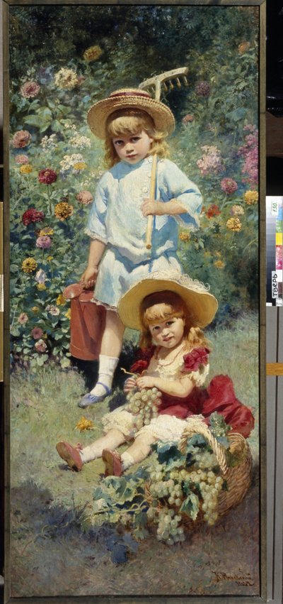 Portretten van de kinderen van de kunstenaar door Konstantin Egorovich Makovsky