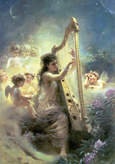 Het voedsel van de liefde door Konstantin Egorovich Makovsky
