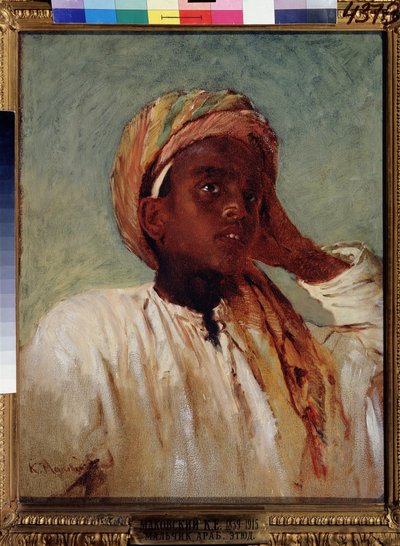 Een Arabische jongen door Konstantin Egorovich Makovsky