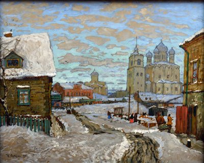 Oud Pskov door Konstantin Ivanovich Gorbatov