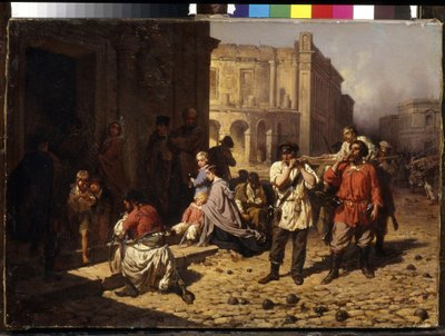 Het beleg van Sebastopol in 1854 door Konstantin Nikolaevich Filippov
