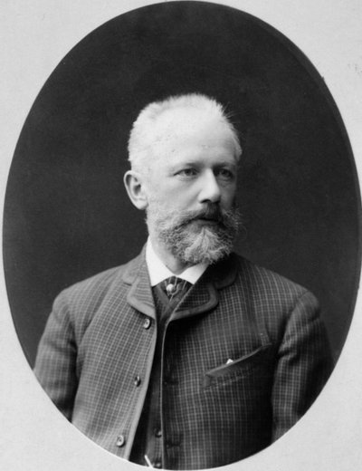 Peter Tsjaikovski, Russische componist, 1880s door Konstantin Schapiro
