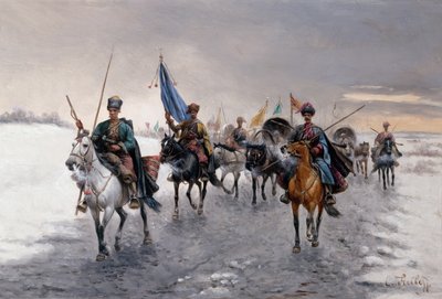 Een Goudtransport in Siberië door Konstantin Stoilov