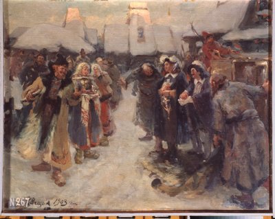 De buitenlanders in Moskou door Konstantin Veshchilov