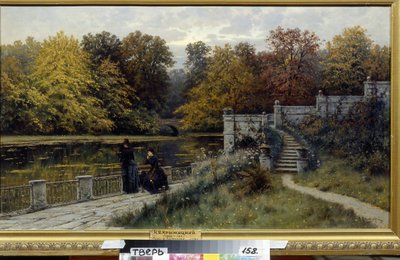 Het Lazienki-park (Warschau, Polen) door Konstantin Yakovlevich Kryzhitsky