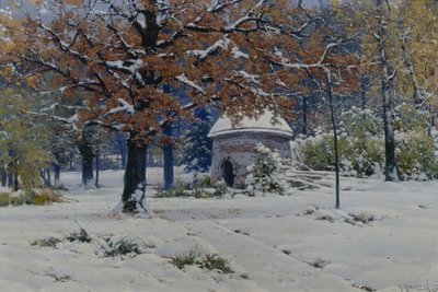 Sneeuw in september, 1898 door Konstantin Yakovlevich Kryzhitsky