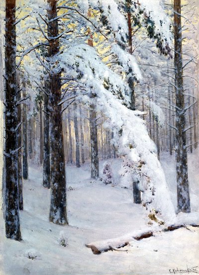 Winterbos door Konstantin Yakovlevich Kryzhitsky