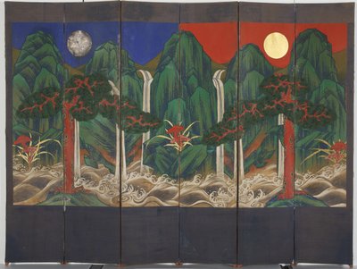 Landschap door Korean School