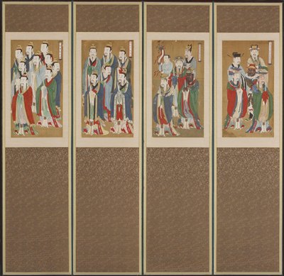 Processiescène, Choson dynastie door Korean School