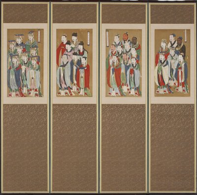 Processiescène, Choson dynastie door Korean School