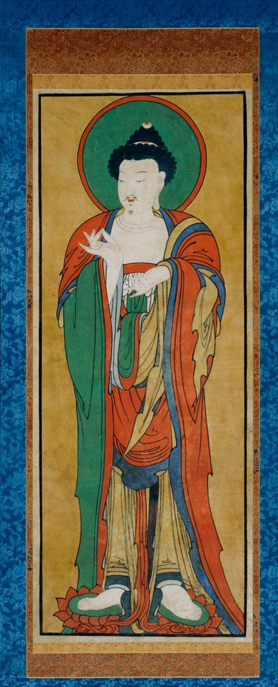 Tathagata Boeddha, late 1800s door Korean School