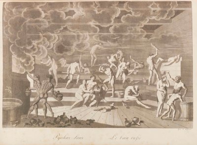 Een Russische badhuis. Les peuples de la Russie ou description des moeurs door Charles de..., 1811-1812 door Korneev
