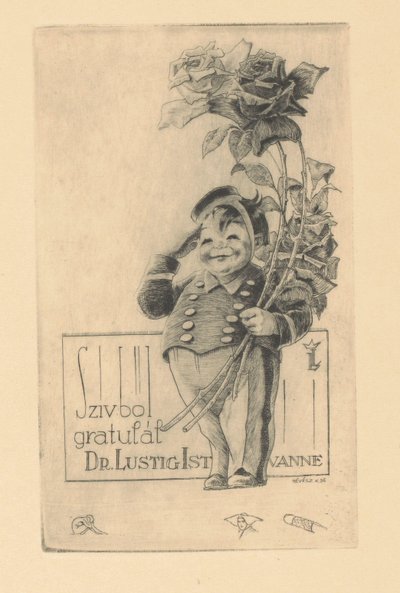 Felicitatie van Istvan Lusztig door Kornél Révész