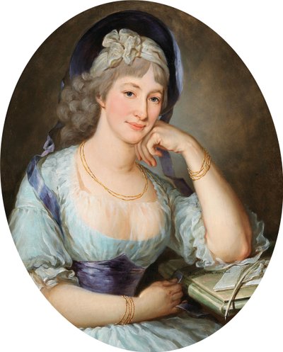 Portret van gravin Maria Ernestine Gräfin Esterházy-Starhemberg door Krafft