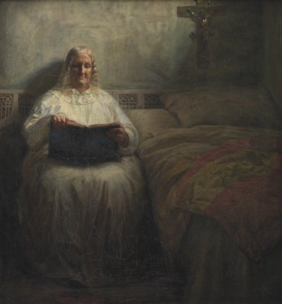 Leonora Christina in het Maribo-klooster door Kristian Zahrtmann