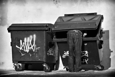 Zoeken naar afvalcontainers in de stad door Krunoslav Nevistic